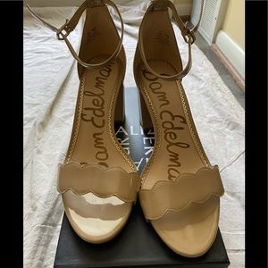Sam Edelman Nude Block Heels